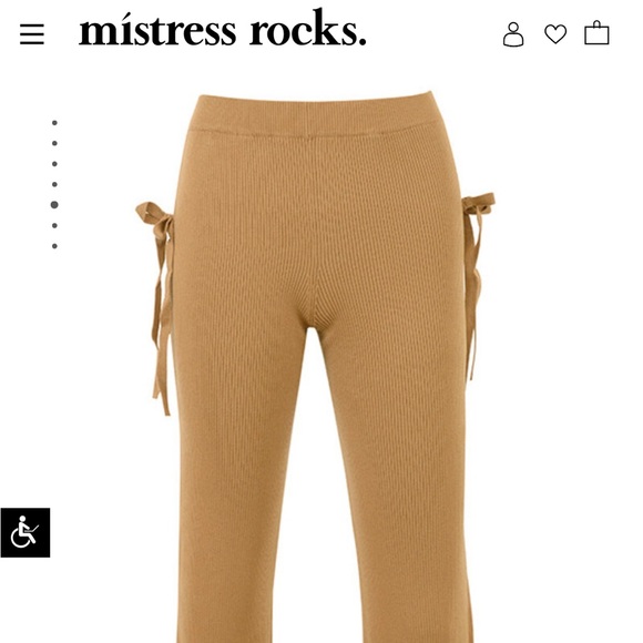 Mistress Rocks / House of CB Camel Ribbed Bottoms NWT - Picture 3 of 10
